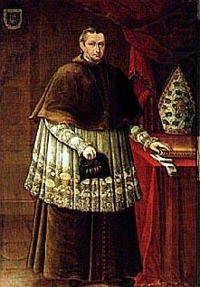 Portrait of Manuel de Alday, bishop of Santiago de Chile, Jose Legarda